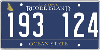 RI license plate 193124