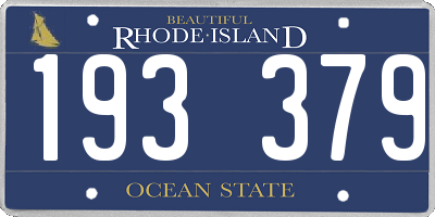 RI license plate 193379