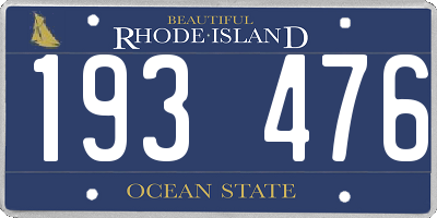 RI license plate 193476