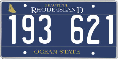 RI license plate 193621