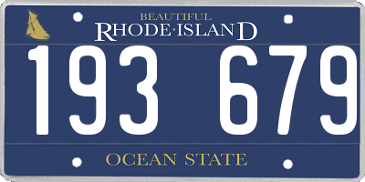 RI license plate 193679