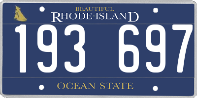 RI license plate 193697