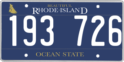 RI license plate 193726