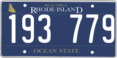 RI license plate 193779