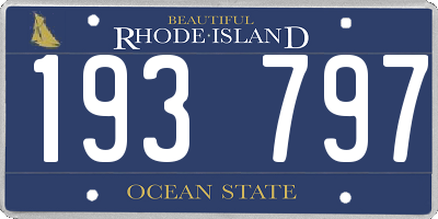 RI license plate 193797