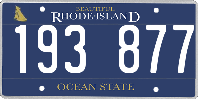 RI license plate 193877