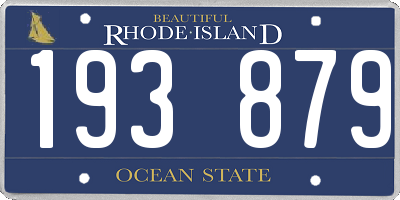 RI license plate 193879