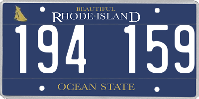 RI license plate 194159
