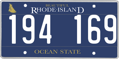 RI license plate 194169