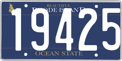 RI license plate 19425