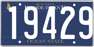 RI license plate 19429