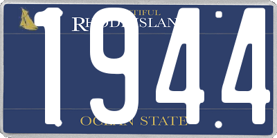 RI license plate 1944