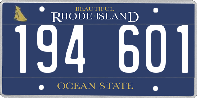 RI license plate 194601
