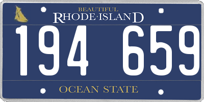 RI license plate 194659