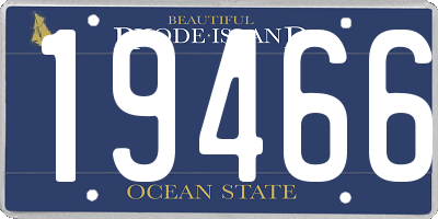 RI license plate 19466