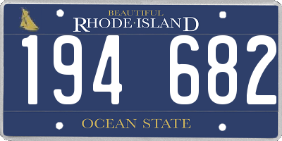 RI license plate 194682