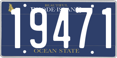 RI license plate 19471