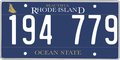RI license plate 194779