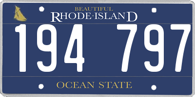 RI license plate 194797