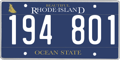 RI license plate 194801