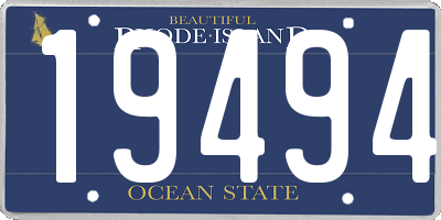 RI license plate 19494