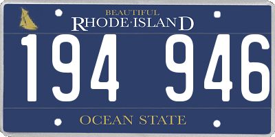 RI license plate 194946