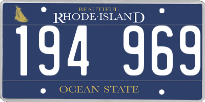 RI license plate 194969