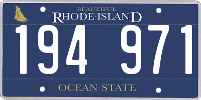 RI license plate 194971