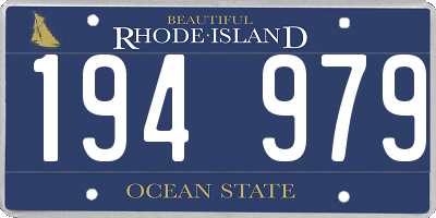 RI license plate 194979