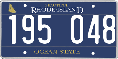 RI license plate 195048