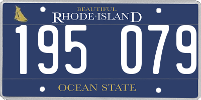 RI license plate 195079