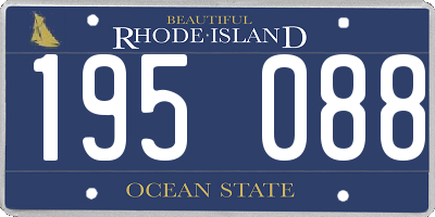 RI license plate 195088