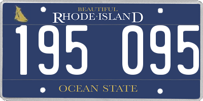 RI license plate 195095