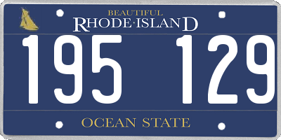 RI license plate 195129