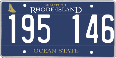 RI license plate 195146