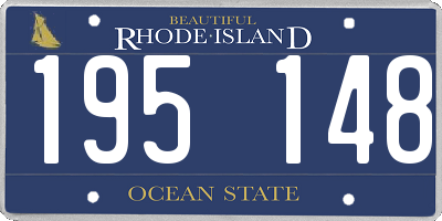 RI license plate 195148