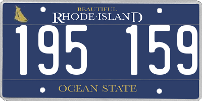 RI license plate 195159