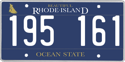RI license plate 195161