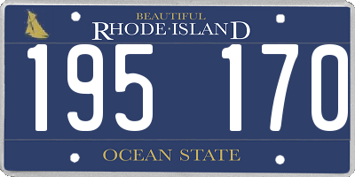 RI license plate 195170