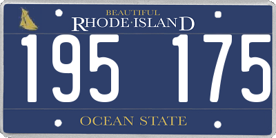 RI license plate 195175