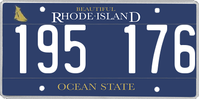 RI license plate 195176