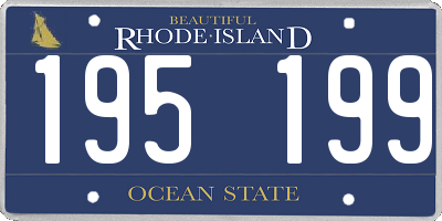 RI license plate 195199