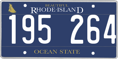 RI license plate 195264