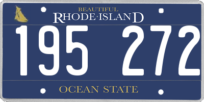 RI license plate 195272