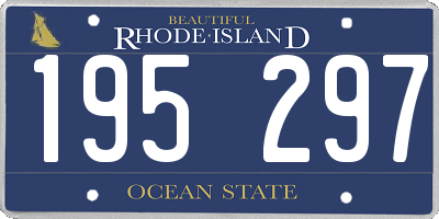 RI license plate 195297