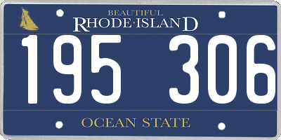 RI license plate 195306