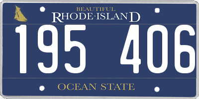 RI license plate 195406