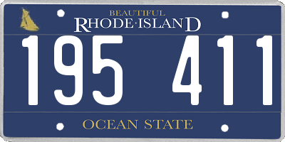 RI license plate 195411