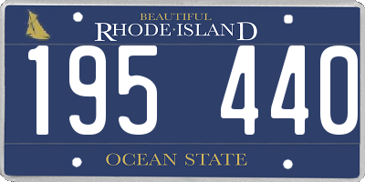 RI license plate 195440