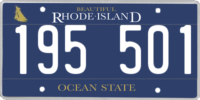 RI license plate 195501
